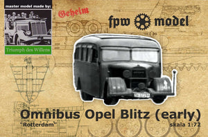 FPW Model TDW007 Triumph des Willens - Opel &amp;quot;Rotterdam&amp;quot; omnibus 1/72