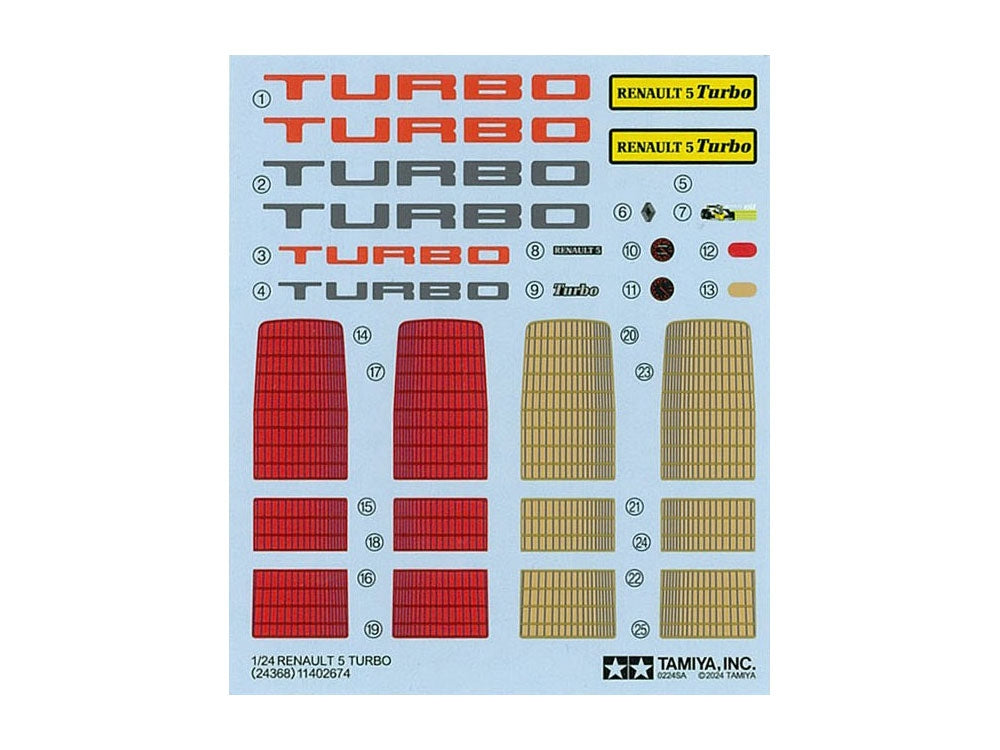 Tamiya 24368 Renault 5 Turbo 1/24 – zdjęcie 7