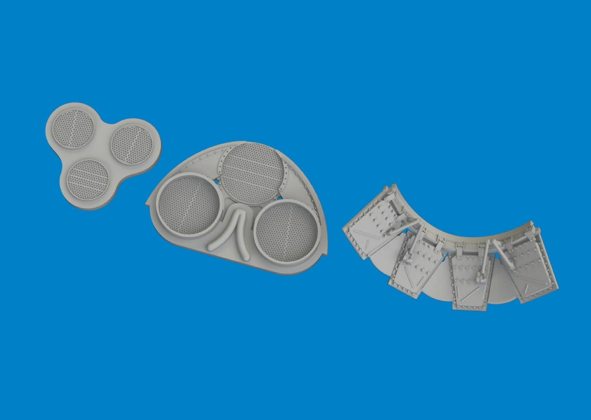 Eduard 6481097 P-40E radiators upgrade set PRINT EDUARD 1/48