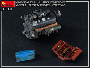 Miniart 35331 MAYBACH HL 120 ENGINE FOR PANZER III/IV FAMILY WITH REPAIR CREW 1/35 – zdjęcie 13