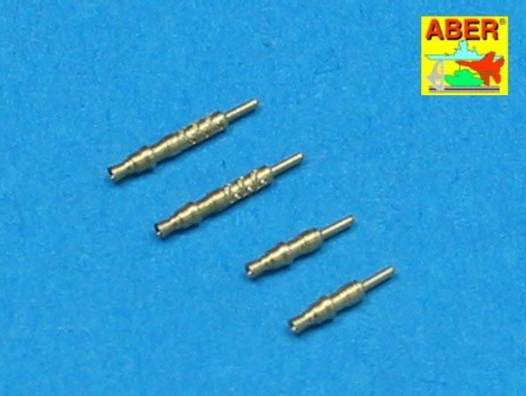 Aber A48 003 Set of 4 barrels tips for German 7.92 mm MG 17 aircraft machine guns (1/48)