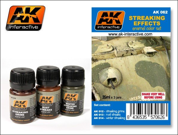 AK Interactive AK062 Streaking Effects Set