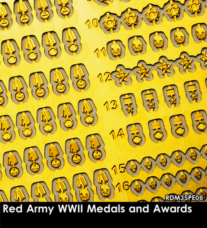 RADO Miniatures RDM35PE06 Red Army WW II Medals and Awards 1/35 – Bild 2