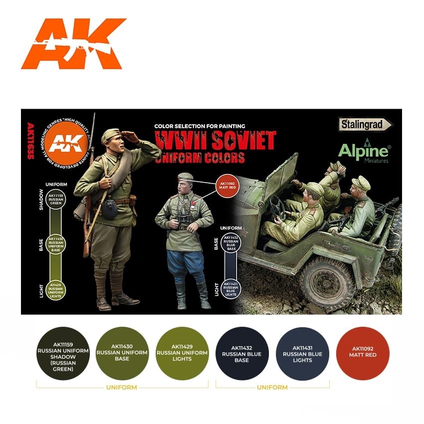 AK Interactive AK11635 WWII SOVIET UNIFORM COLORS – image 2