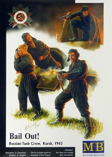 Master Box 3532 Bail Out! Russian Tank Crew, Kursk, July 1943 1/35
