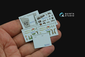 Quinta Studio QD72172 Blackburn Buccanneer S.2B Early 3D-Printed &amp;amp; coloured Interior on decal paper (Airfix) 1/72 – zdjęcie 2