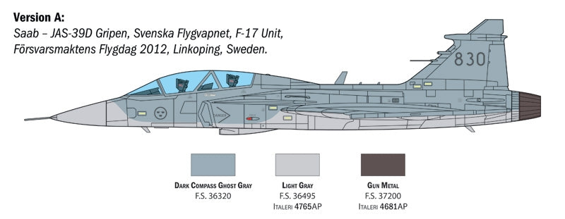 Italeri 2664 JAS-39D GRIPEN TWIN SEATER 1/48 – zdjęcie 6