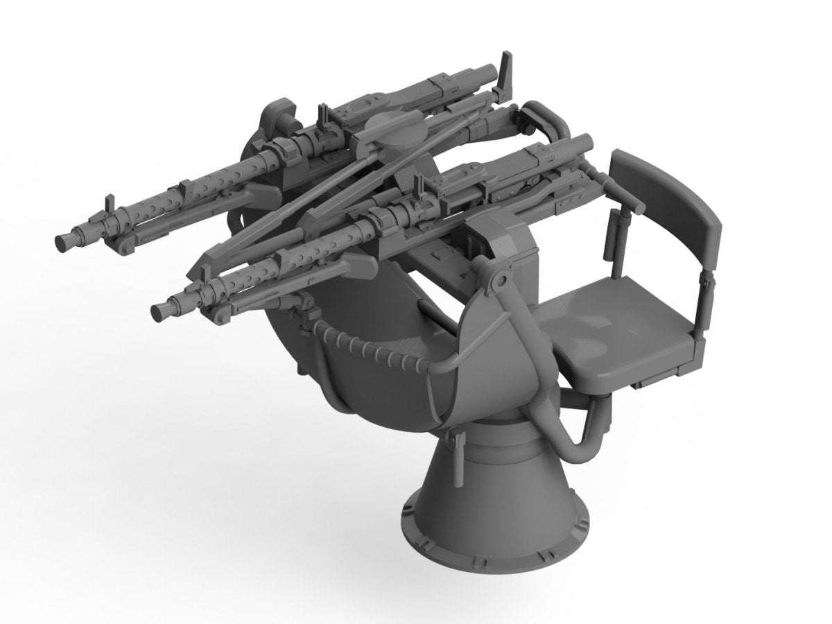 ICM 35714 Zwillingssockel 36 WWII German Anti-aircraft Machine gun Mount 1/35 – zdjęcie 2