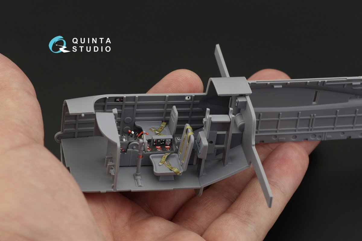 Quinta Studio QD48258 A(B)-26B 3D-Printed &amp;amp; coloured Interior on decal paper (ICM) 1/48 – zdjęcie 9