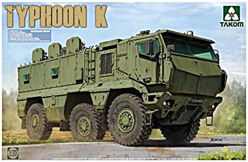 Takom 2082 Russian MRAP KAMAZ-63968 "Typhoon-K" (with cab & cabin interior) 1/35