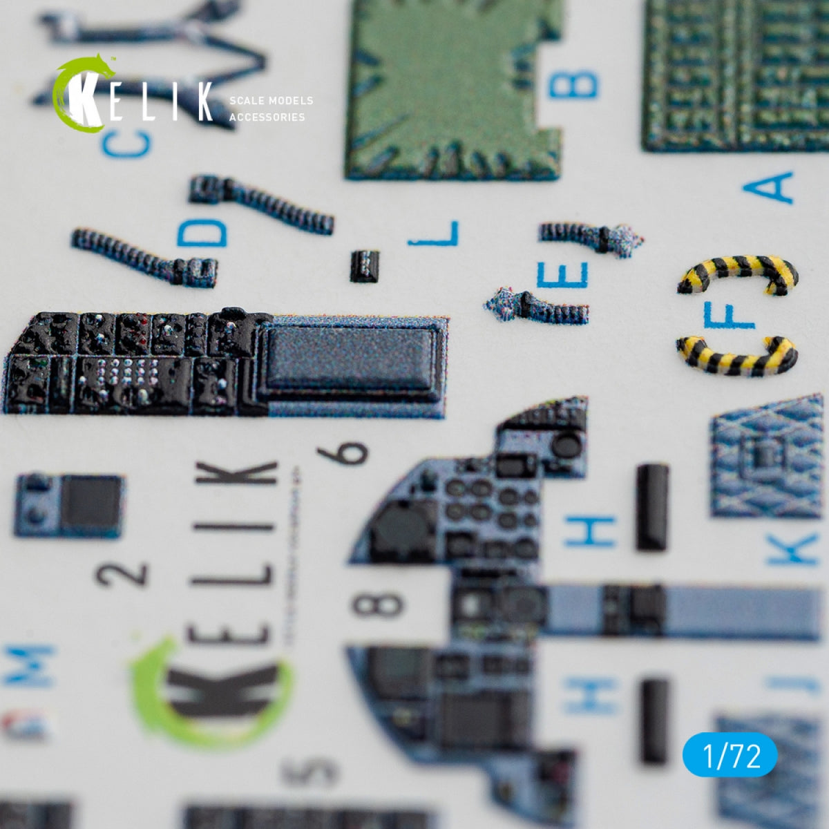 KELIK K72072 F-15C EAGLE INTERIOR 3D DECALS FOR HASEGAWA KIT 1/72 – image 6