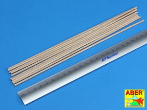 Aber WR3 Wood round rods 3,00 mm lenght 250 mm x 10 pcs. – immagine 2