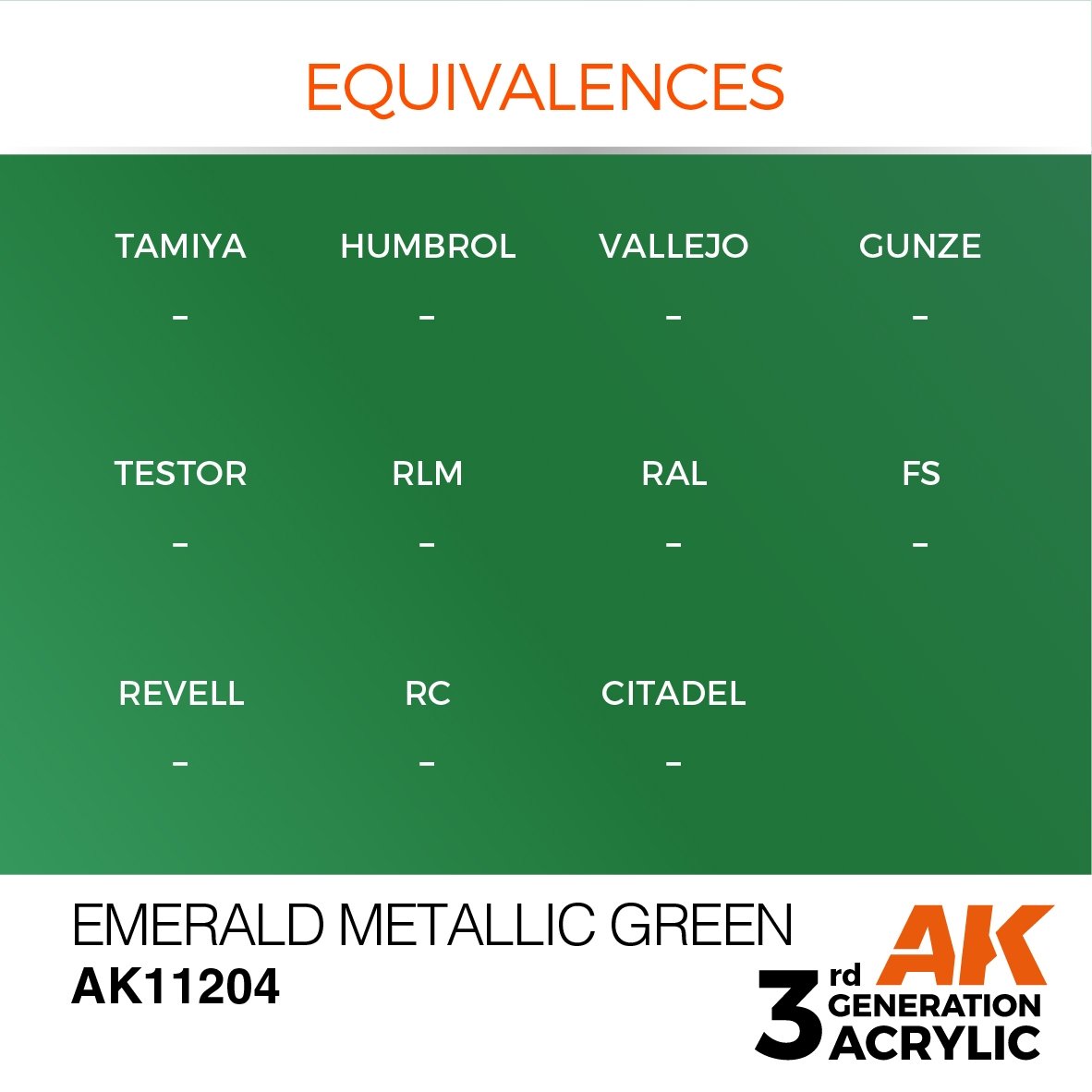 AK Interactive AK11204 EMERALD METALLIC GREEN – METALLIC 17ml – zdjęcie 3