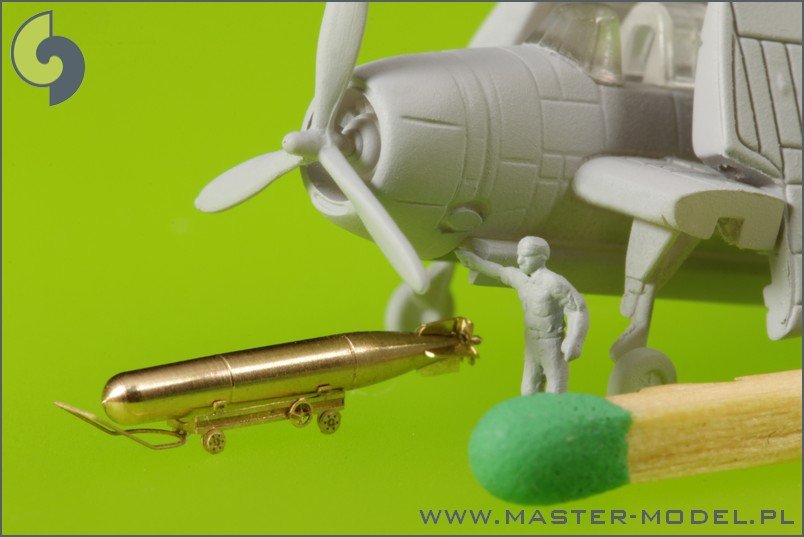 Master SM-350-072 USN Airborne torpedoes Mark 13 (22.4in) with trolleys - early type (10 pcs) – zdjęcie 7