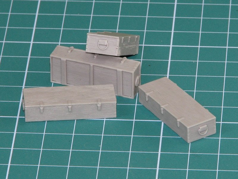 Eureka XXL E-017 Wooden Ammo Boxes for 12.8 cm Pak 44/Kw.K. 1/35 – image 2