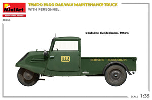 MiniArt 38063 Tempo E400 railway maintenance truck with personnel 1/35 – zdjęcie 5