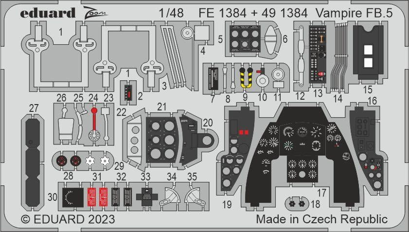 Eduard BIG49394 Vampire FB.5 AIRFIX 1/48 – zdjęcie 3
