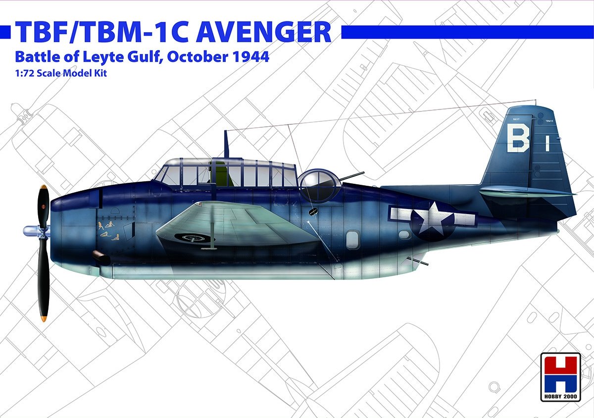 Hobby 2000 72010 TBF/TBM-1C Avenger Bataille du golfe de Leyte, octobre 1944 1/72