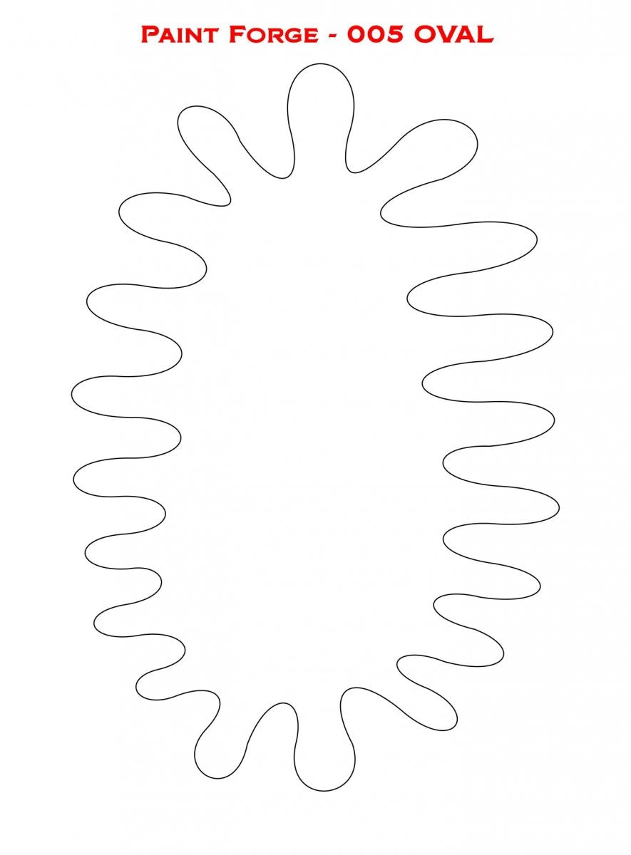Paint Forge PFST005M STENCIL - OVAL – zdjęcie 2