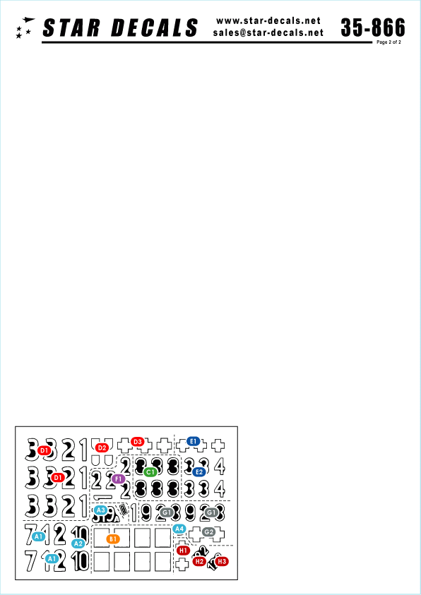 Star Decals 35-866 Hungary 1945 3 1/35 – image 2