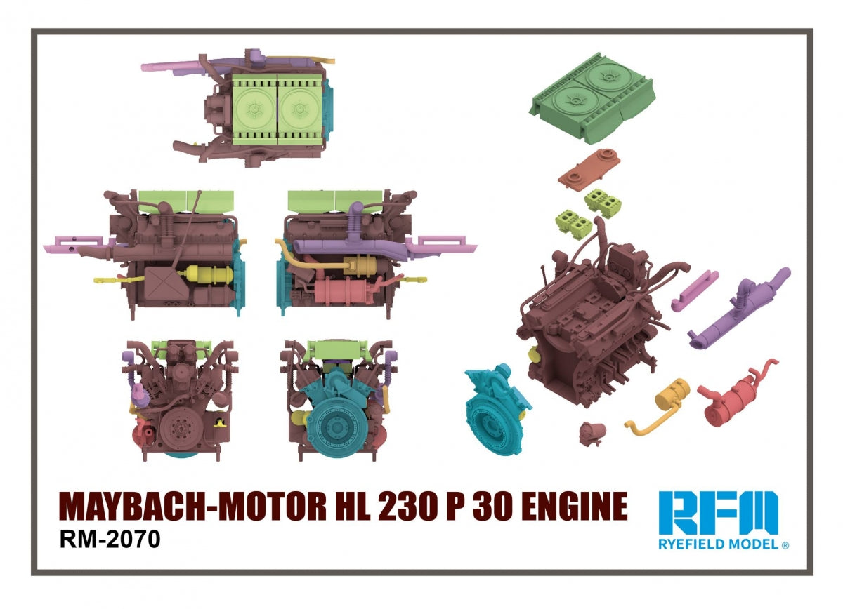 Rye Field Modèle 2070 Moteur MAYBACH HL 230 P 30 1/35