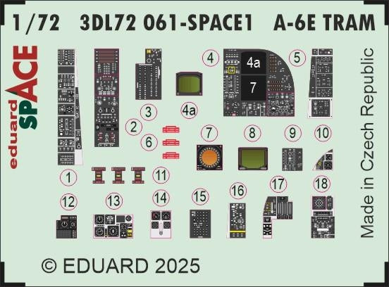 Eduard 3DL72061 A-6E TRAM SPACE TRUMPETER 1/72 – image 3