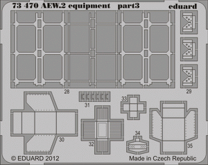 Eduard 73470 Sea King AEW.2 equipment 1/72 CYBER HOBBY