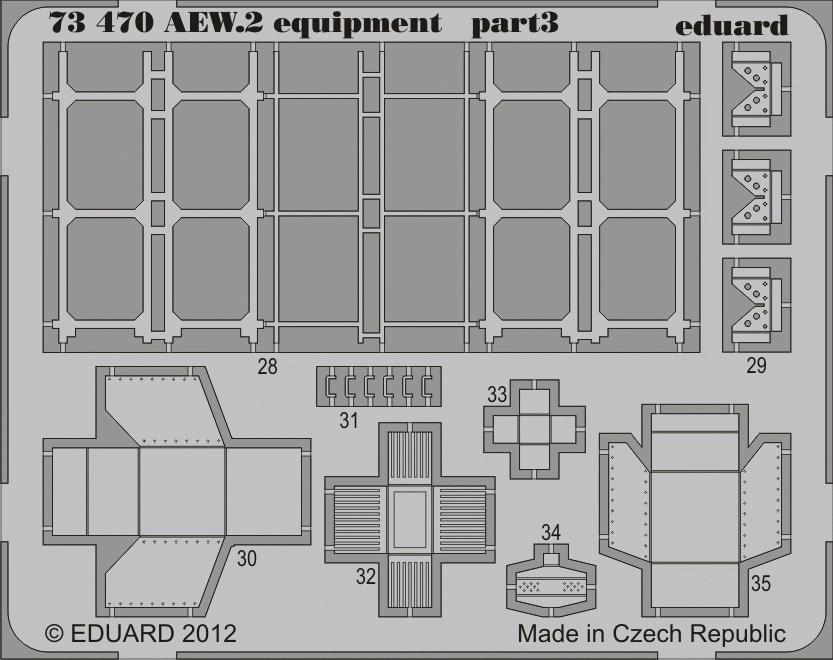 Eduard 73470 Sea King AEW.2 equipment 1/72 CYBER HOBBY