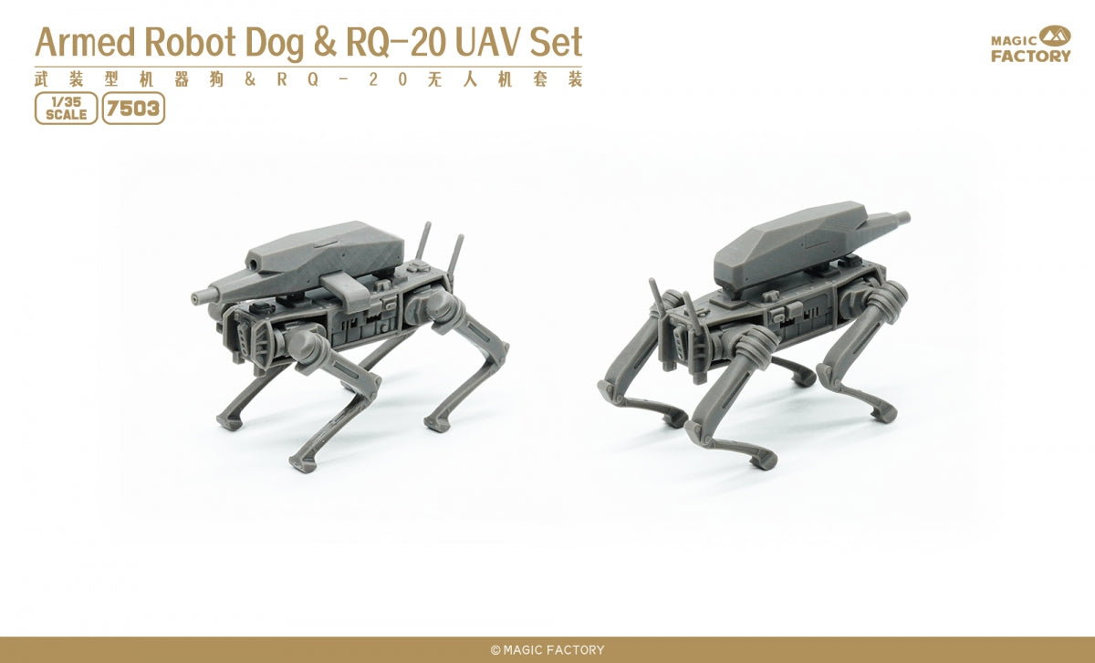 Magic Factory 7503 Armed Robot Dog RQ-20 UAV Set 1/48 – zdjęcie 3