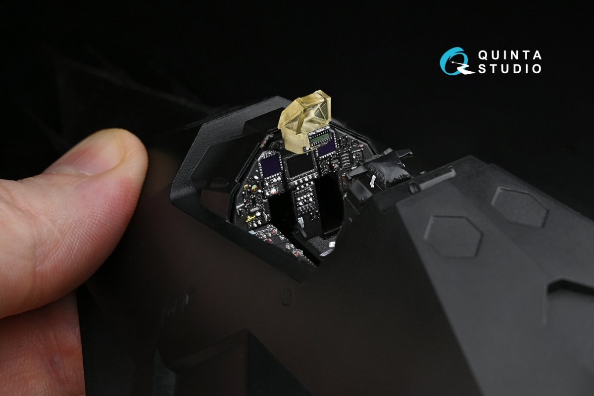 Quinta Studio QD48169 F-117A 3D-Printed &amp;amp; coloured Interior on decal paper (for Tamiya kit) 1/48 – zdjęcie 4
