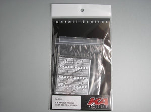 KA Models KA-24005 6&amp;amp;4 Point Racing Seat Belt Set ( pasy bezpieczeństwa ) 1/24
