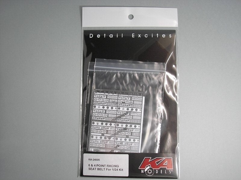 KA Models KA-24005 6&amp;amp;4 Point Racing Seat Belt Set ( pasy bezpieczeństwa ) 1/24