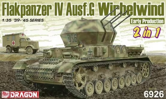 Dragon 6926 Flakpanzer IV Ausf.G &amp;quot;Wirbelwind&amp;quot; Early Production (2 in 1) 1/35