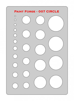 Paint Forge PFST007M STENCIL - CIRCLE