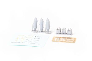 Eduard 6481083 P-40 100lb M30 US bombs PRINT EDUARD 1/48