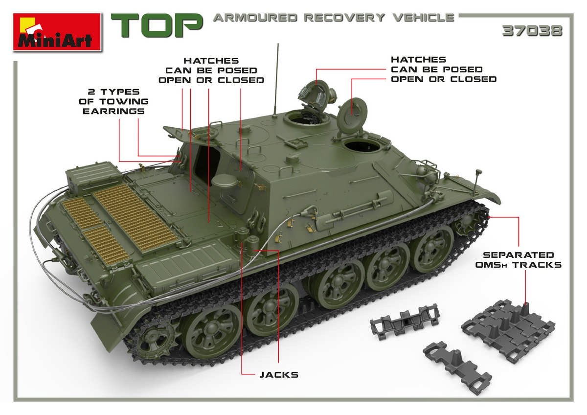 MiniArt 37038 TOP ARMORED RECOVERY VEHICLE 1/35 – image 6