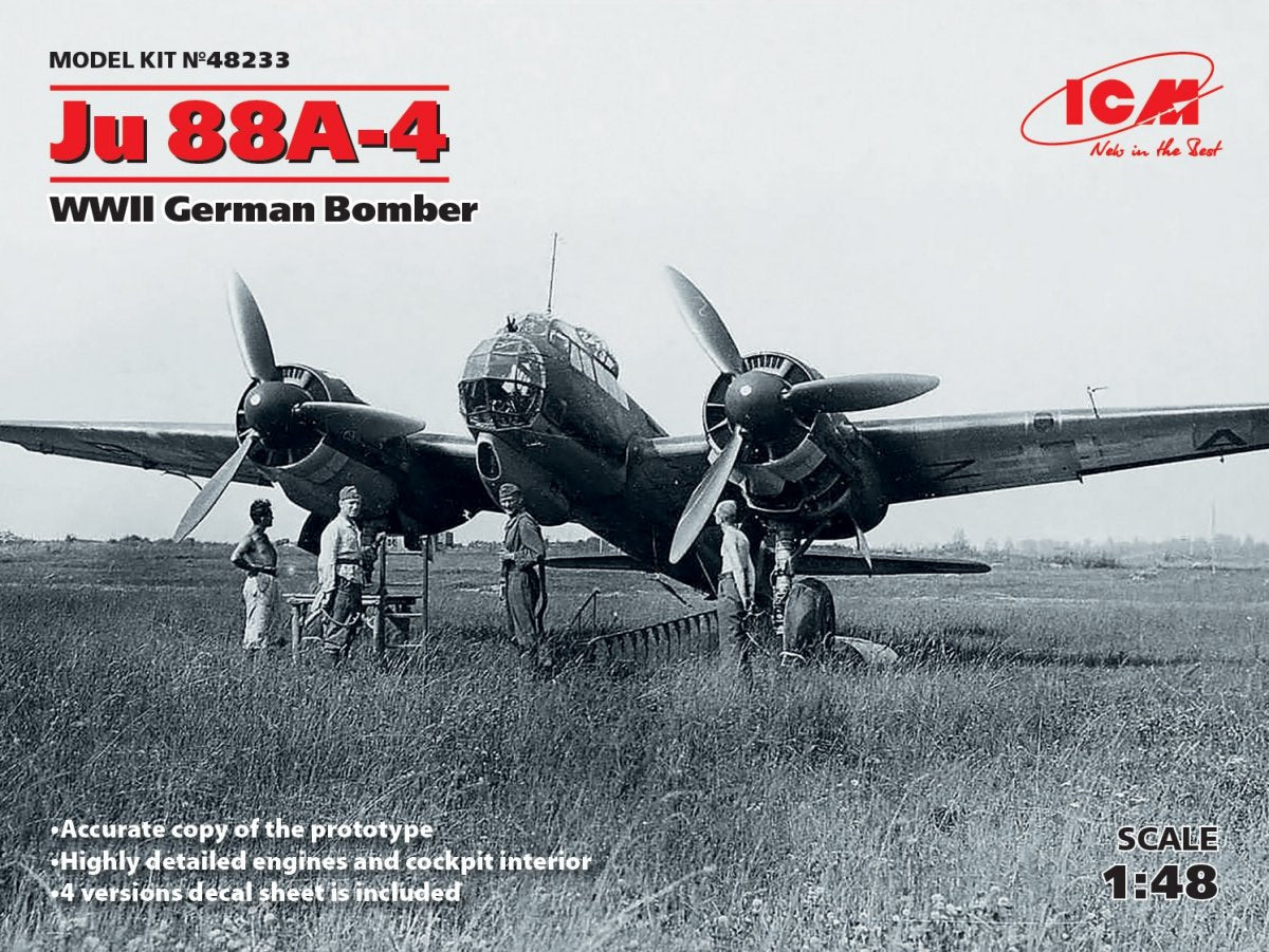 ICM 48233 Ju 88A-4 Bombardier allemand de la Seconde Guerre mondiale