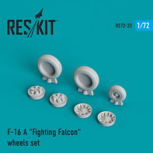 RESKIT RS72-0023 F-16A &amp;quot;FIGHTING FALCON&amp;quot; WHEELS SET 1/72