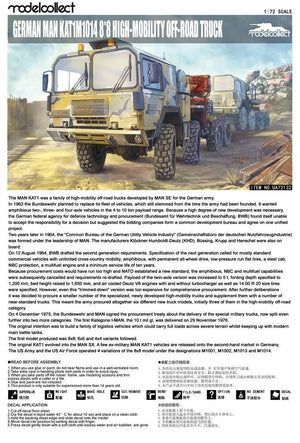 Modelcollect UA72132 German MAN KAT1M1014 8x8 HIGH-Mobility off-road truck 1/72 – immagine 3