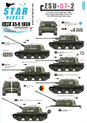 Star Decals 35-C1030 ZSU-57-2 1/35