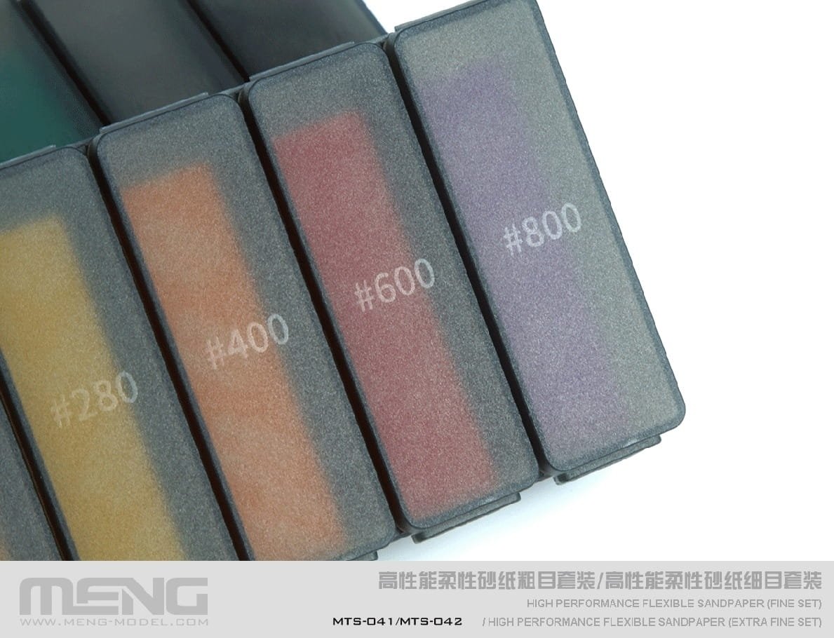 Meng Model MTS-041 High Performance Flexible Sandpaper (FineSet) (sanding set) – image 5