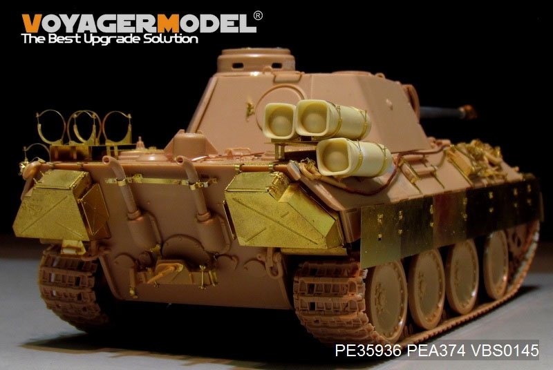 Voyager Model PE35936 WWII German Panther D w/&amp;quot;Stadtgas&amp;quot; Fuel Tanks Basic For MENG TS-038 1/35 – zdjęcie 16