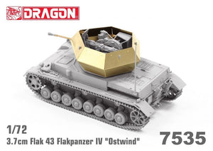 Dragon 7535 3.7cm FlaK 43 Flakpanzer IV &amp;quot;Ostwind&amp;quot; 1/72 – zdjęcie 3