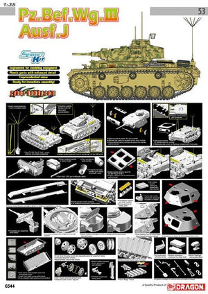 Cyber Hobby 6544 Pz.Bef.Wg.III Ausf.J 1/35 – zdjęcie 2
