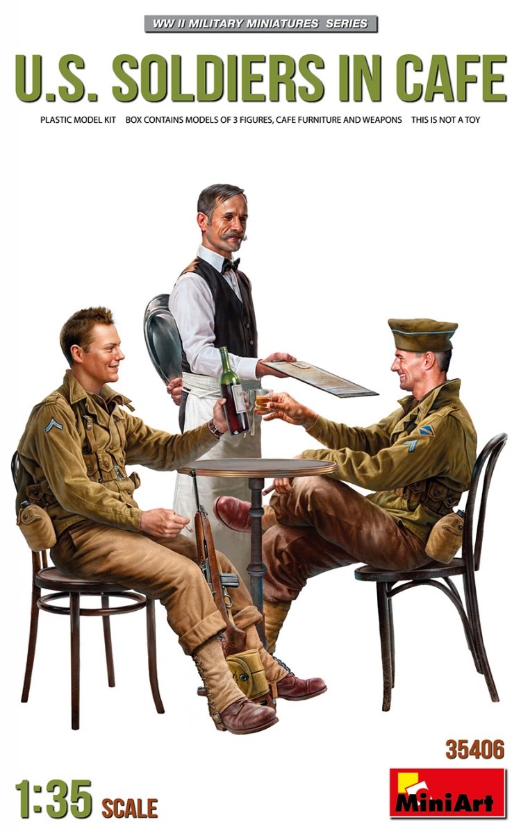 MiniArt 35406 U.S. SOLDIERS IN CAFE 1/35