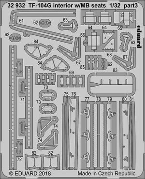 Eduard 32932 TF-104G interior w/ MB seats ITALERI 1/32 – image 3