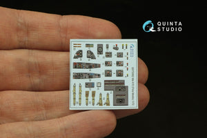 Quinta Studio QD72062 Me 410 3D-Printed &amp;amp; coloured Interior on decal paper (Fine Molds) 1/72 – zdjęcie 4