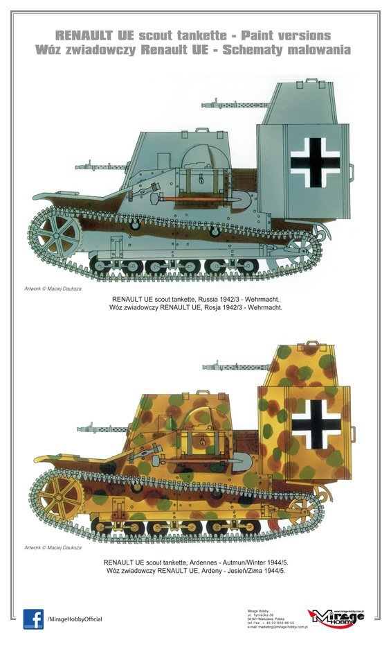 Mirage Hobby 355007 Wóz zwiadowczy RENAULT UE 1/35 – zdjęcie 2
