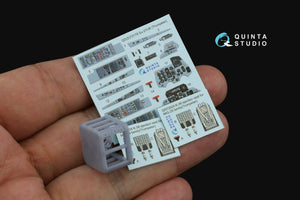 Quinta Studio QD+72180 Su-33 3D-Printed &amp;amp; coloured Interior on decal paper (Trumpeter) (with 3D-printed resin part) 1/72 – zdjęcie 2
