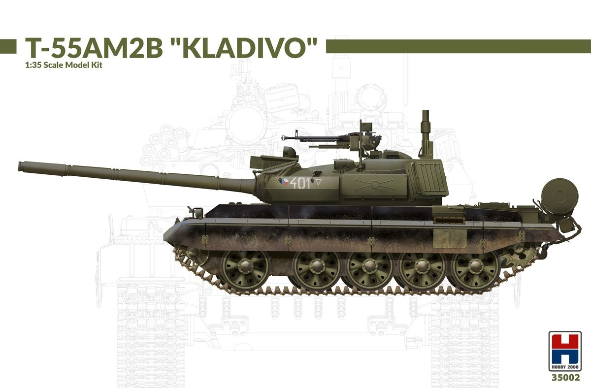 Hobby 2000 35002 T-55AM2B &amp;quot;Kladivo&amp;quot; (w/bonus 4 painting and marking ) 1/35